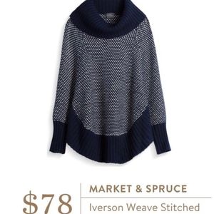 Iverson Weave Stitched Poncho